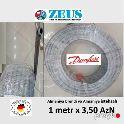 Boru Pex al16x2 izoliyasiyalı Danfoss — "ZEUS" istilik sistemləri (EuroClima)