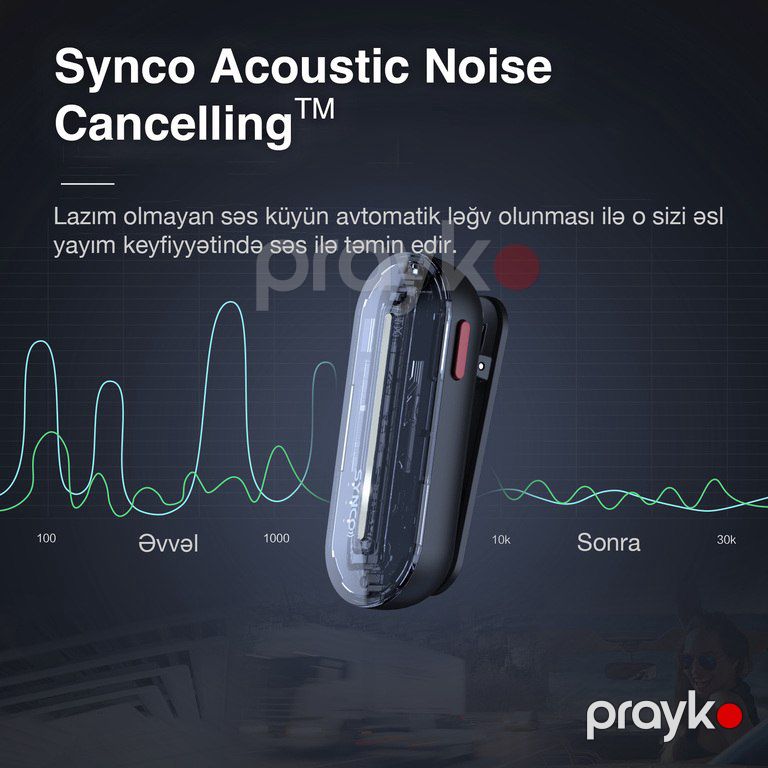 "Synco P2S T" telefon üçün simsiz yaxa mikrofonu (Type-C, 2 nəfərlik) — Səs texnikası, Bakı (9)