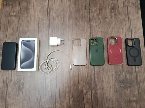 IPhone 15 Pro, 128 GB, Black Titanium, Face ID — Bakı