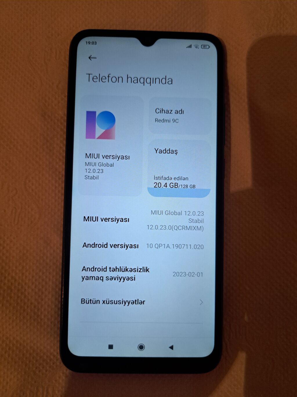 Redmi 9C, 128 GB, rəng - Mavi, Barmaq izi — Xiaomi, Bakı (2)