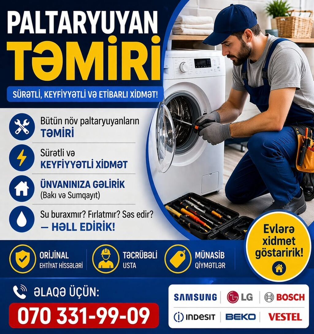 Paltaryuyan təmiri – sürətli, keyfiyyətli və etibarlı xidmət - Bütün — Xidmətlər, Bakı (2)