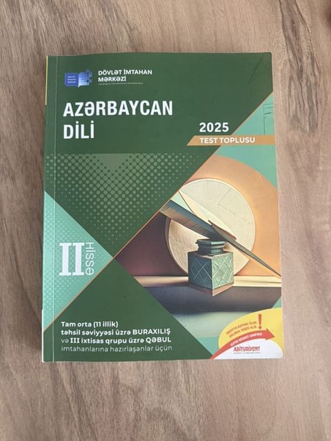 Azərbaycan dili Testlər 11-ci sinif, DİM, 2-ci hissə — Bakı