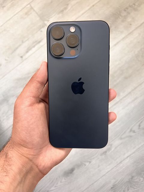 IPhone 15 Pro Max, 256 GB, Blue Titanium, Face ID, Simsiz şarj — Masazır