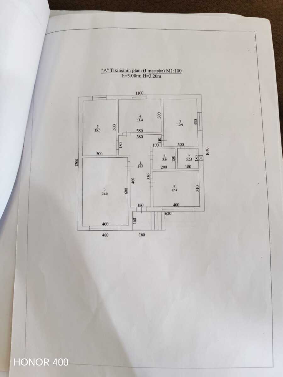 Satılır 4 otaqlı həyət evi/bağ evi 130 m² — Ev, villa, Bakı (5)