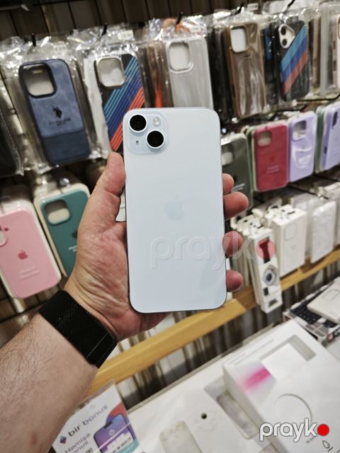 Apple iPhone 15 Plus, 128 GB, göy — Bakı