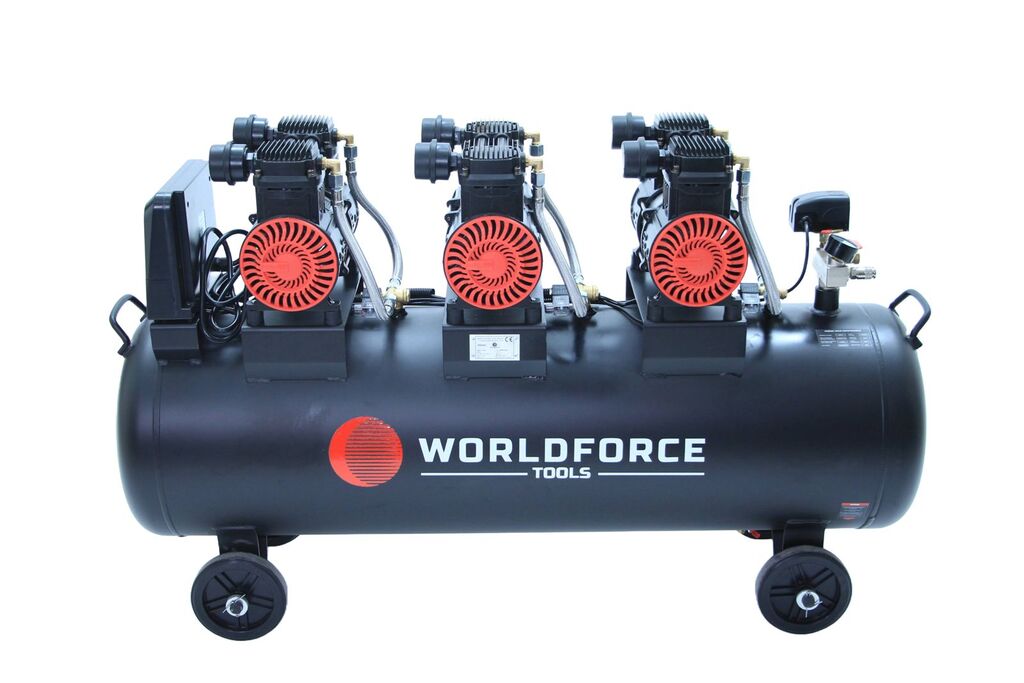 Səssiz və yağsız kompressor "Worldforce" 200 Lt — Biznes və avadanlıq, Bakı (3)