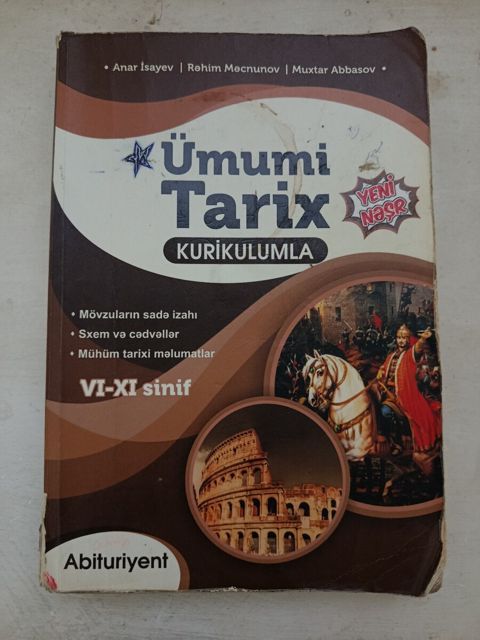 Ümumi tarix abituriyent kitabı — Masallı