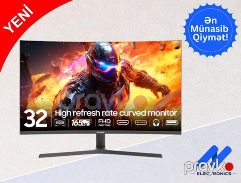 Monitor Aıwa Gamıng MD320G-Y 32" Wled Curved 165Hz (Speakers) — Bakı