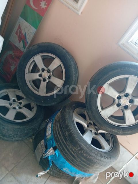 Chevrolet orijinal yüngül lehimli disklər və təkər dəsti - Komplekt — Gəncə