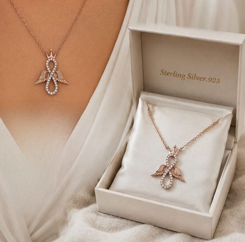 925 əyyar gümüş boyunbağı Vincent Silver Zərifliyinizi tamamlayan — Bakı