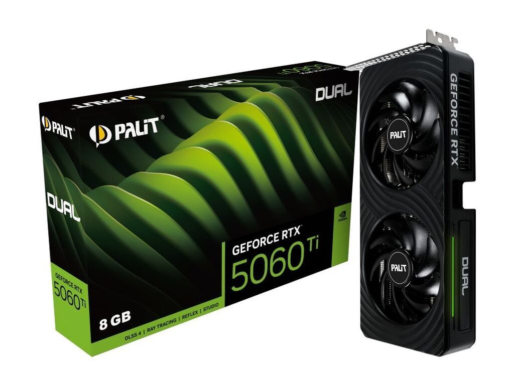 Palit GeForce RTX 5060 Ti Dual 8GB GDDR7 — 828 AZN Yeni nəsil RTX — Qrafik kartlar, Bakı (2)