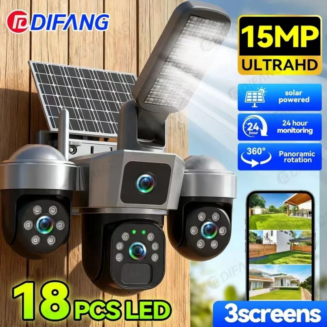 4 kamera 2 günəṣ paneli 4G sim kartli 16mp/4k — Ağıllı ev və təhlükəsizlik, Bakı (2)