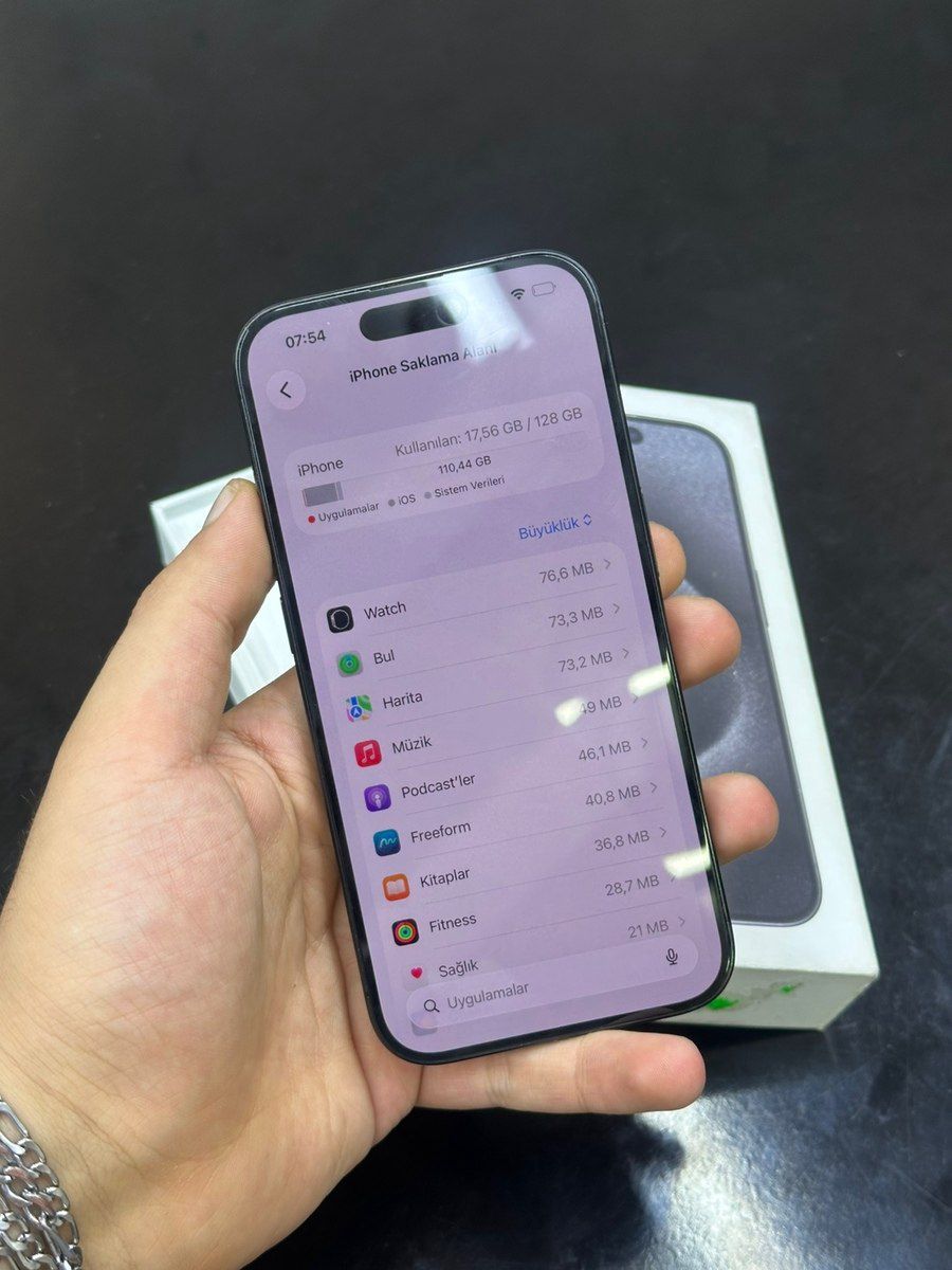 Apple iPhone 15 Pro Black Titanium 128GB/8GB — Smartfonlar, Bakı (8)