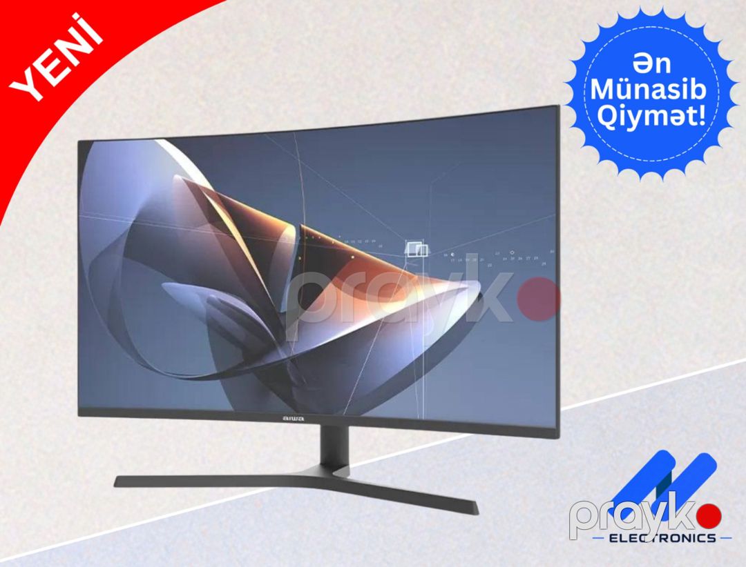 Monitor Aıwa Gamıng MD320G-Y 32" Wled Curved 165Hz (Speakers) — Kompüterlər və noutbuklar, Bakı (2)