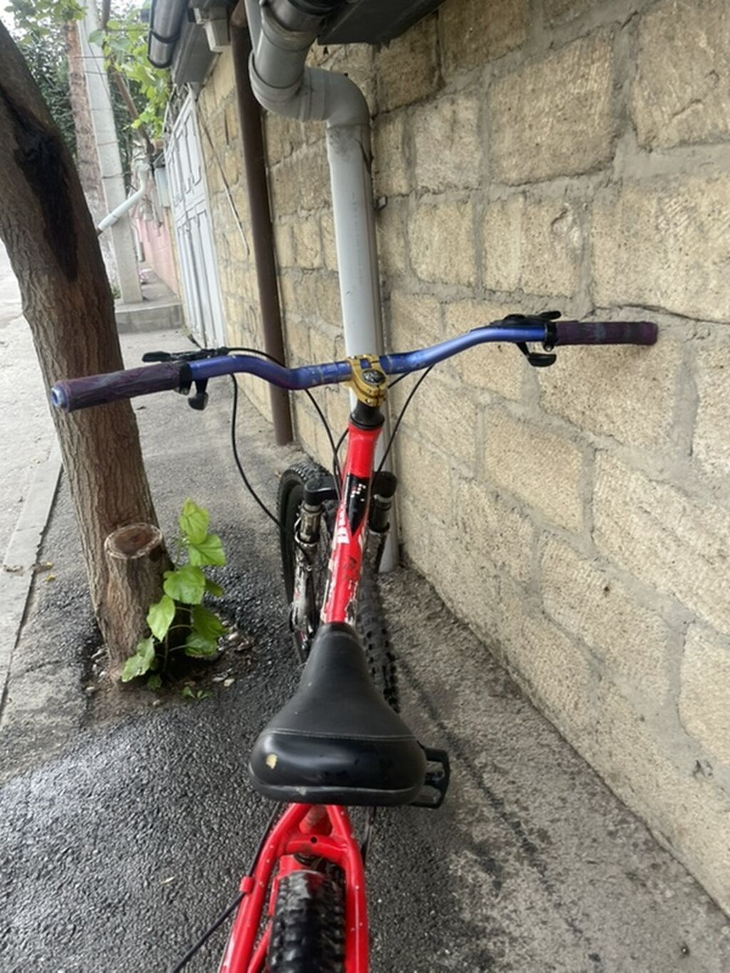 Dağ velosipedi – 26" təkərli, alüminium tipli çərçivə dizaynı. Qırmızı — Dağ velosipedləri, Qusar (6)