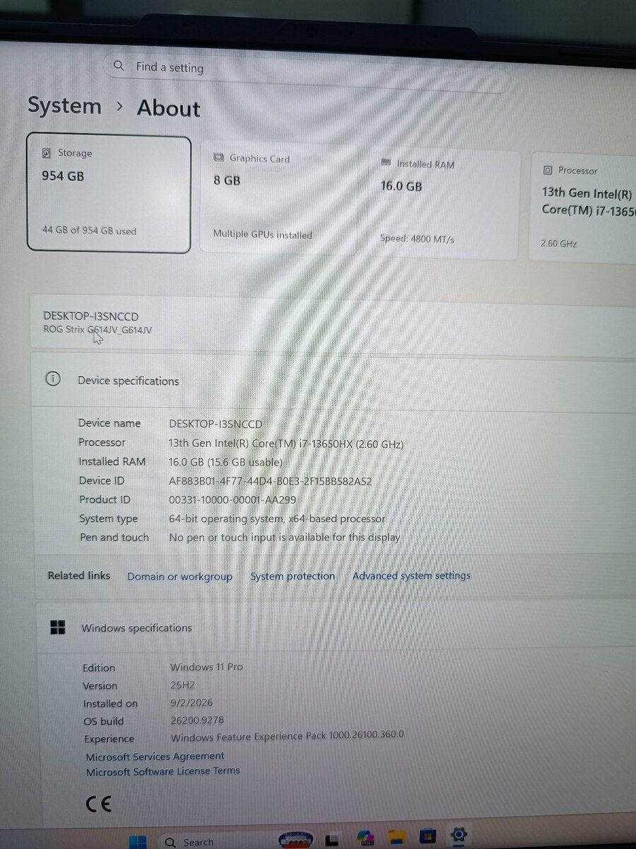 Asus Rog Strix G16 240Hz — Noutbuklar, Bakı (8)