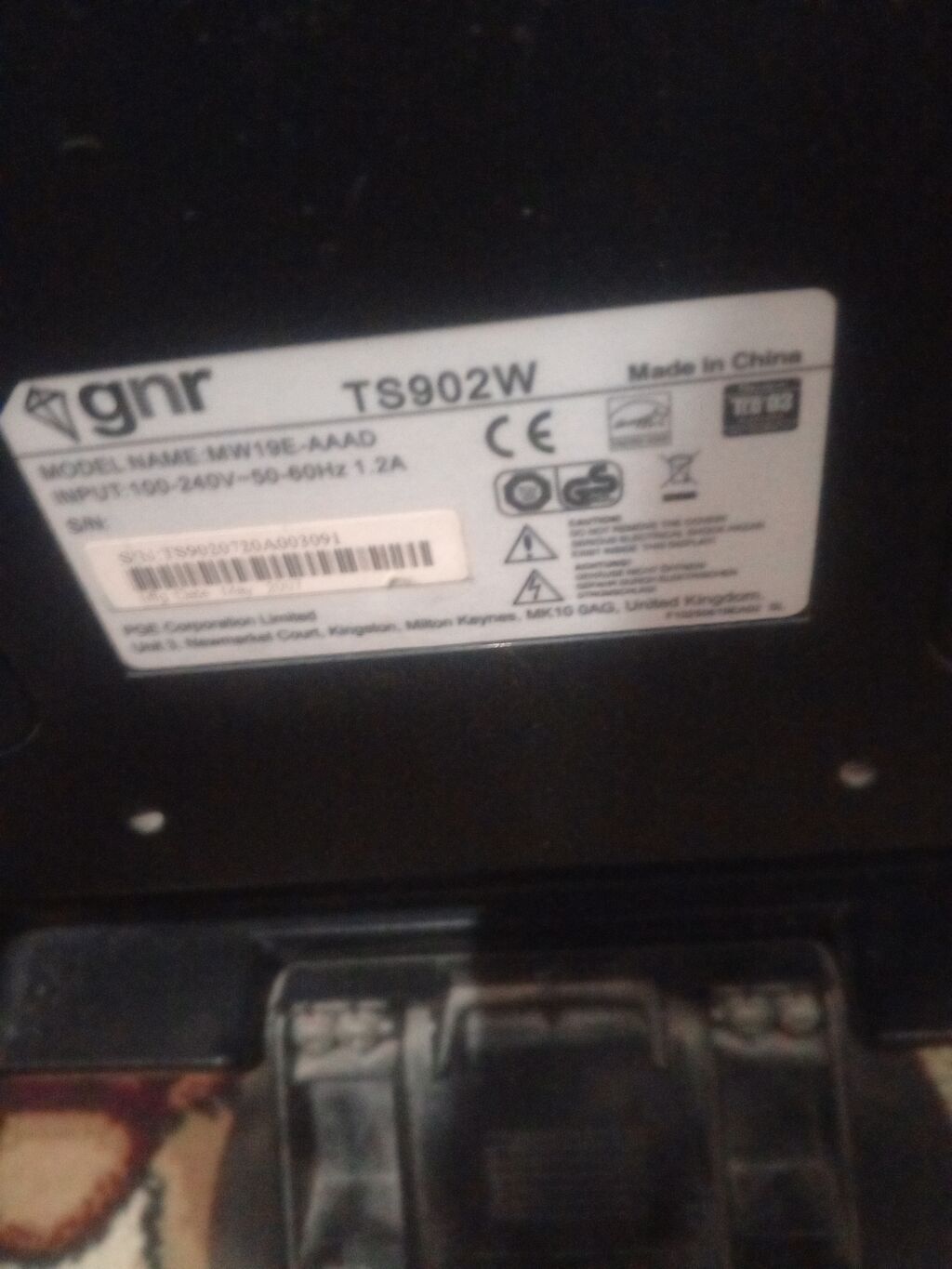 GNR TS902W LCD monitor - Model: TS902W (Model name: MW19E-AAAD) — Monitorlər, Bərdə (3)