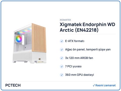 Xigmatek Endorphin WD Arctic (EN42218) — Bakı