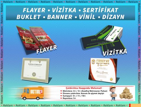 Vizit kart, flayer, banner — Bakı