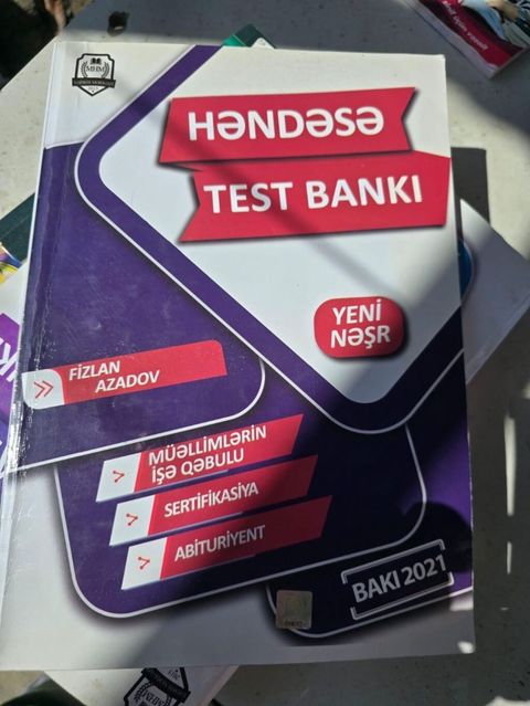 Məhsul: Həndəsə Test Bankı – Yeni nəşr Müəllif: Fizlan Azadov — Bakı