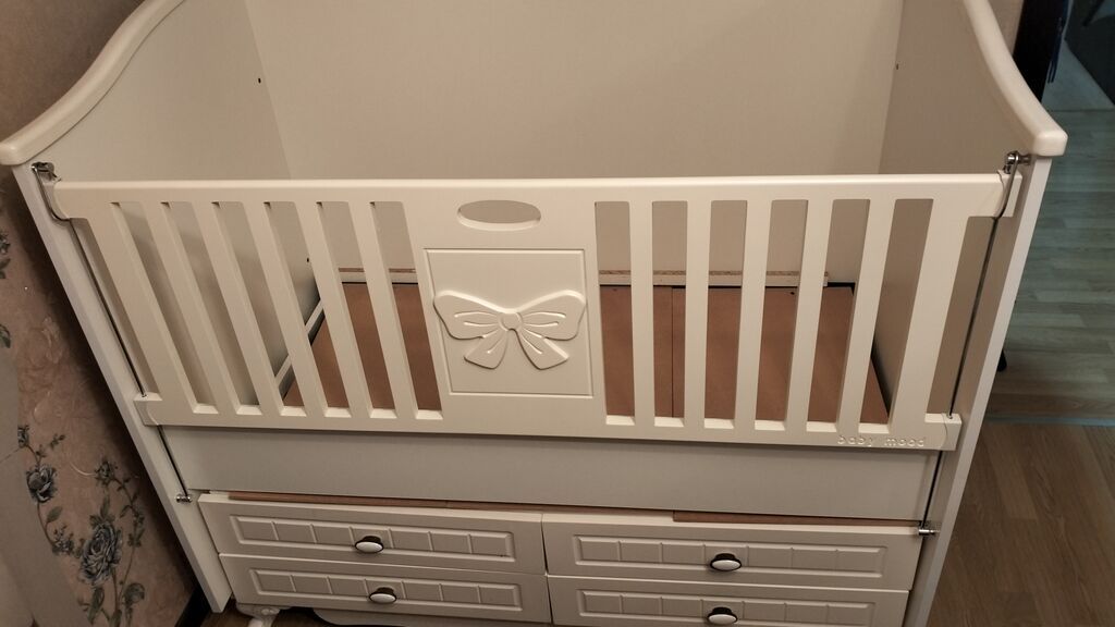 Uşaq beşiyi – “Baby Mood” modeli - Rəng: krem/ivori - Material — Bəşikləri, Bakı (4)