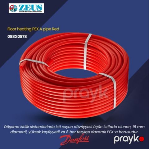 Boru 16x2 oksigen bayreyli Danfoss — "ZEUS" istilik sistemləri (EuroClima)