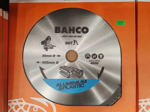 Alüminium və plastik üçün mişar daşı Bahco 8501-305-30-96S — Bakı
