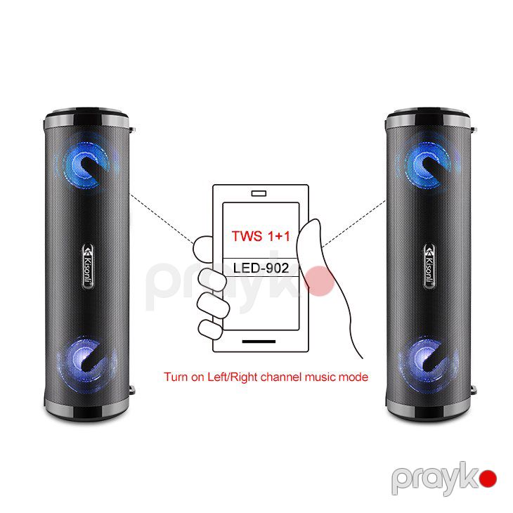 Bluetooth dinamik "Kisonli LED-902" — Səs texnikası, Bakı (11)