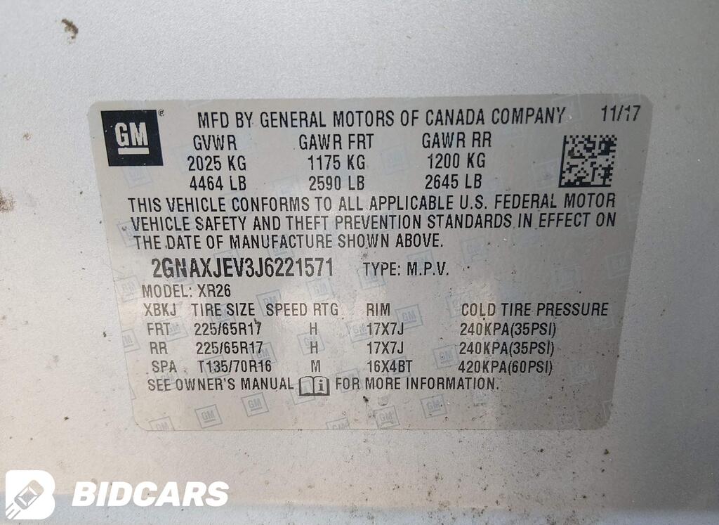 Chevrolet Equinox, 1.5 L, 2018 il, 154 000 km — Avtomobillər (12)