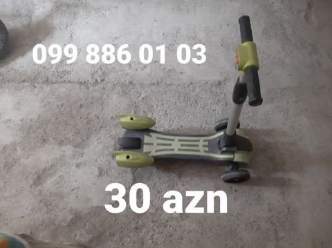 Uşaq nəqliyyat vasitələri dəsti - Üçtəkərli skuter – dözümlü plastik — İsmayıllı