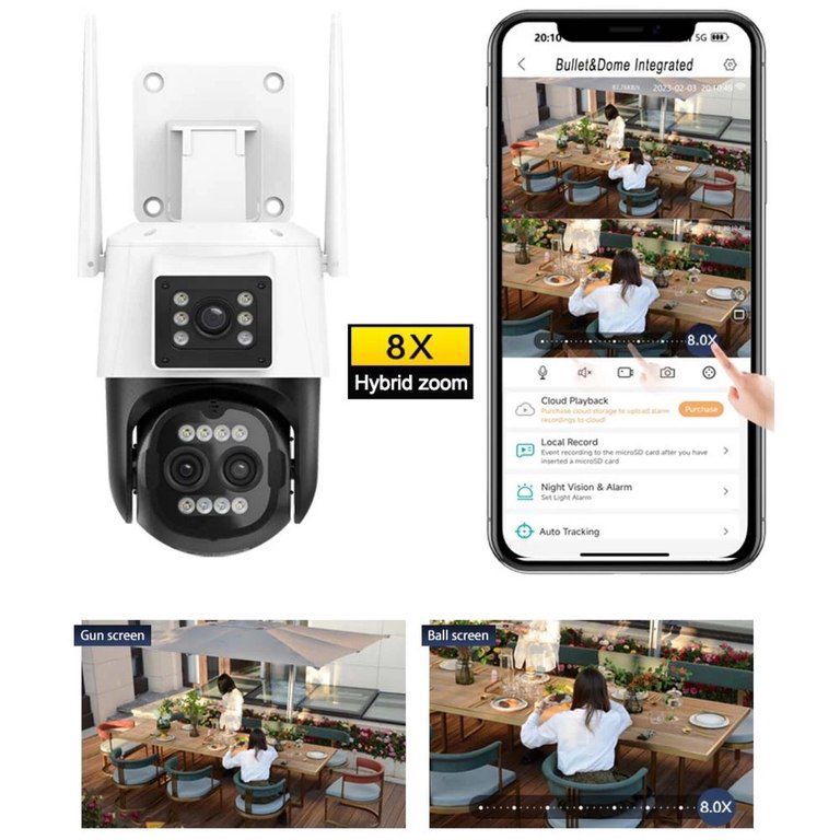 Kamera "Yoosee 3 lens wifi" — Təhlükəsizlik sistemləri, Bakı (8)