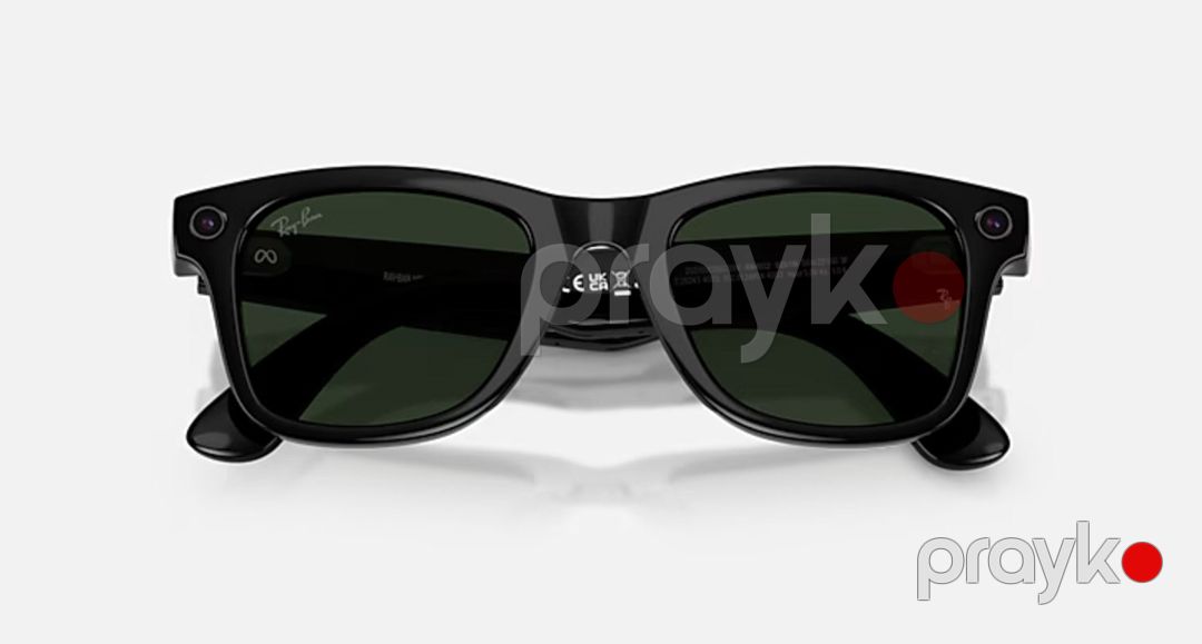 Ray-Ban Meta Wayfarer Gen 2 Shiny Black / Transitions Graph Green — Səs texnikası, Bakı (3)