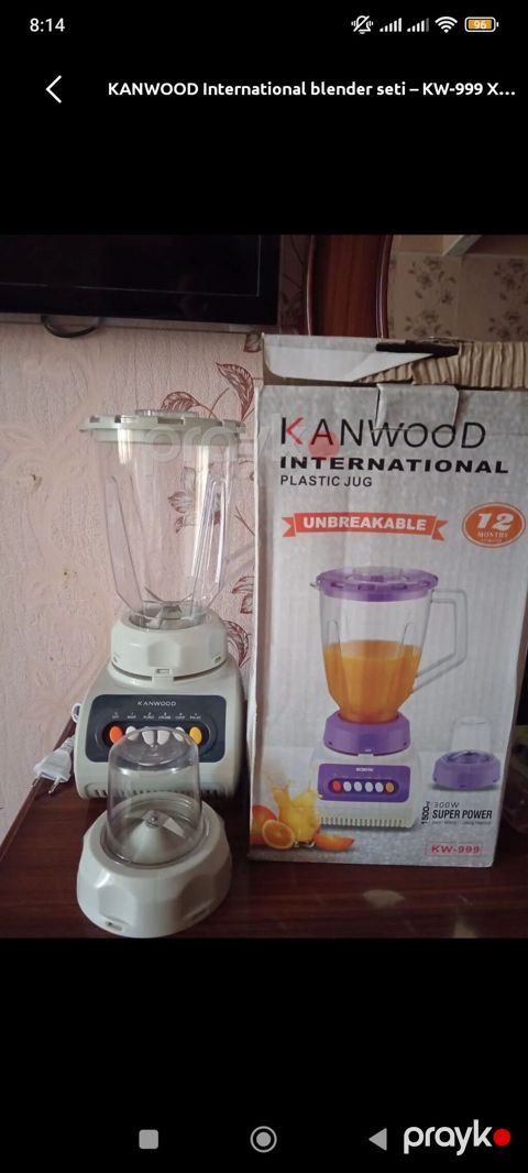 Kanwood International blender seti – model KW-999 Xüsusiyyətlər — Bakı