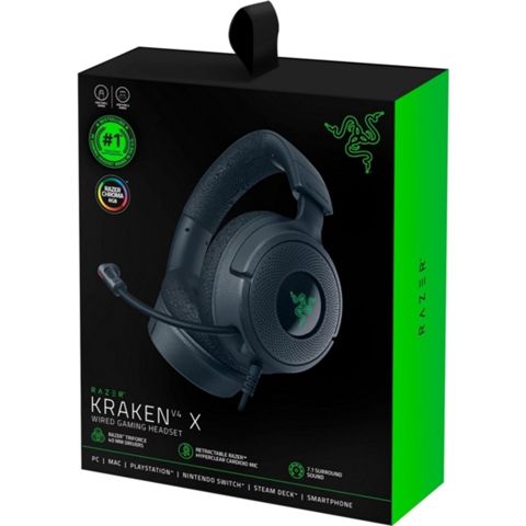 Razer Kraken V4 X — 7.1 / Usb-a / RGB / Black — Bakı