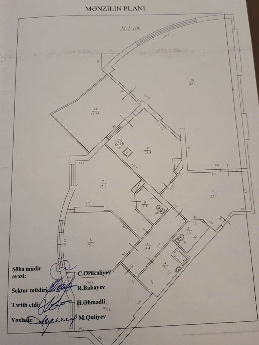 Satılır 4 otaqlı yeni tikili 265 m² — Mənzil, Bakı (11)