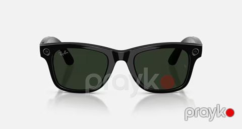Ray-Ban Meta Wayfarer Gen 2 Shiny Black / Transitions Graph Green — Bakı