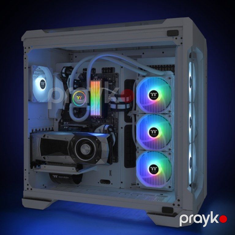 LCS Thermaltake TH360 Argb Sync Snow Edition / TDP305/All-In-One Liquid Cooling System/ARGB Fan 120 — Kompüterlər və noutbuklar, Bakı (4)