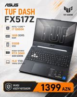Asus Tuf Dash Gaming i7 12650H — İnote — Noutbuklar