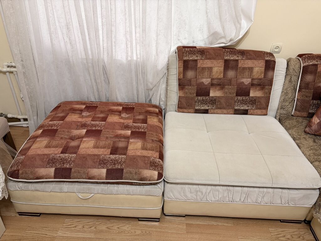 Çıxarılan oturacaq bölməsi olan künc divan modulu - İki hissəli — Divanlər, Bakı (2)