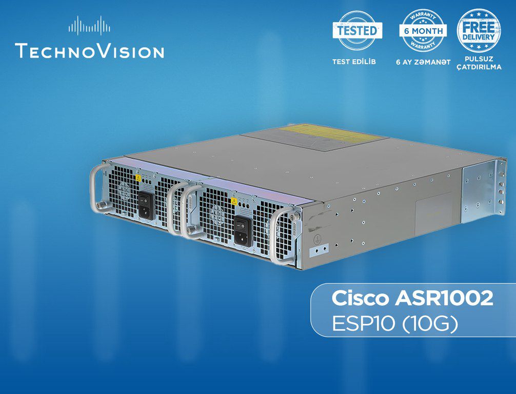 Cisco ASR1002 ESP10 (10G) — Şəbəkə və server avadanlığı, Bakı (2)