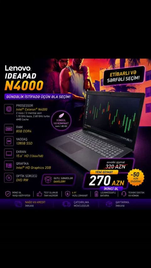 Lenovo N4000 — Bakı