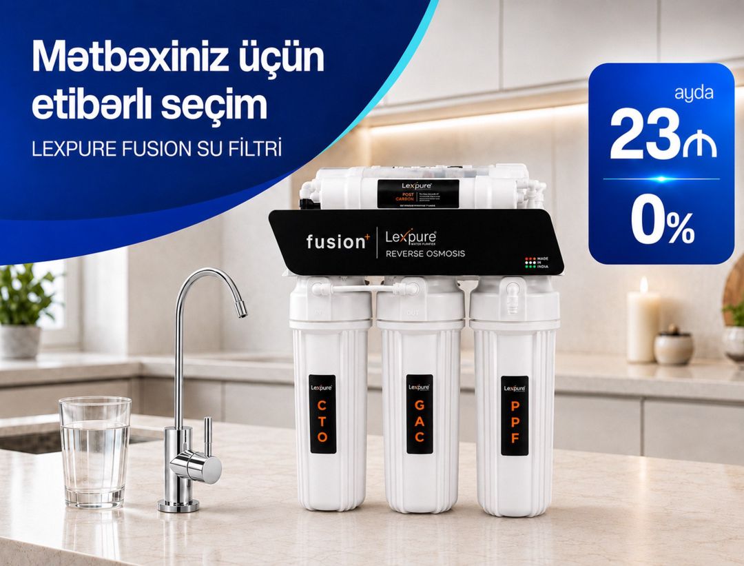 Su filteri Fusion — Ev texnikası, Bakı