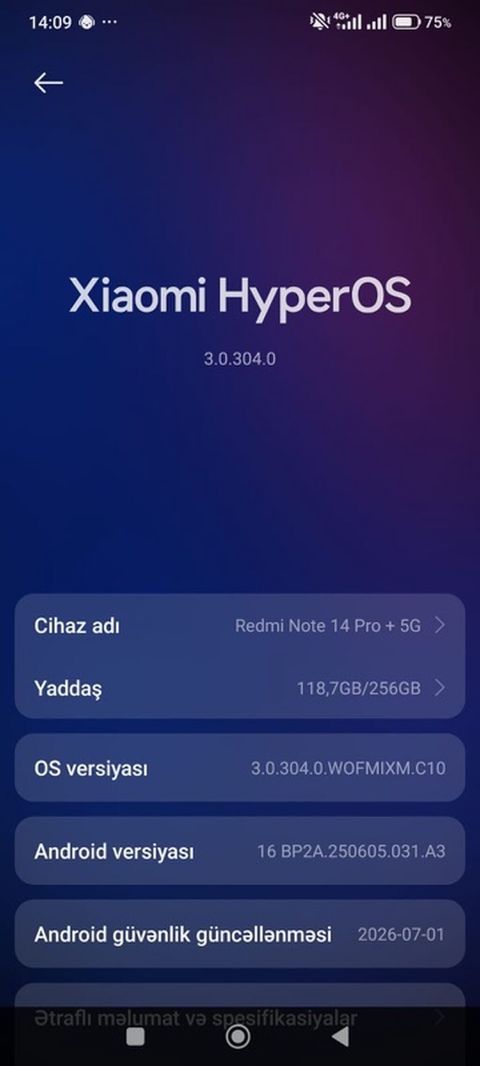 Xiaomi 14T Pro, 256 GB, rəng - Qara, Zəmanət, Barmaq izi, İki sim kartlı — Şirvan