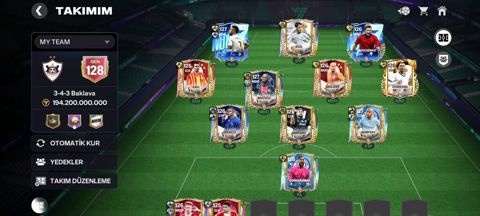 Fıfa Mobile hesabı – yüksək reytinqli komanda - Ümumi GEN: 128 — Digah
