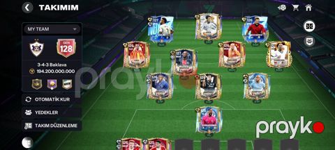 Fıfa Mobile hesabı – yüksək reytinqli komanda - Ümumi GEN: 128 — Digah