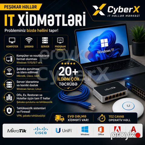 IT xidmətləri, kompüter təmiri — Bakı