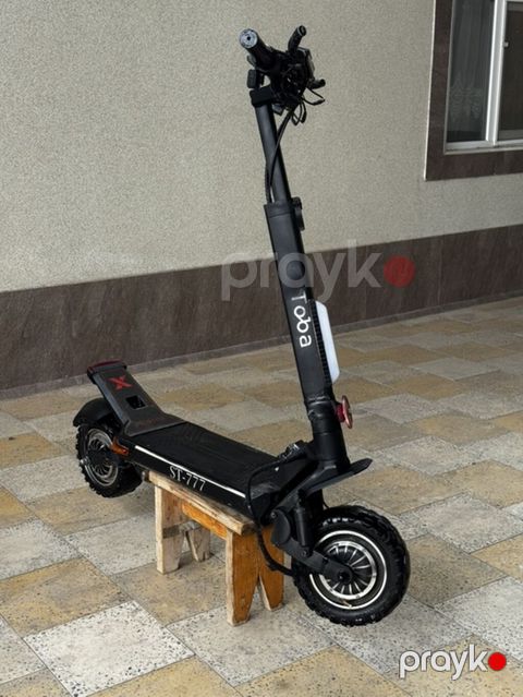 Güclü elektrikli skuter – ST-777 Xüsusiyyətlər: - Güclü ikili motor — Gədəbəy