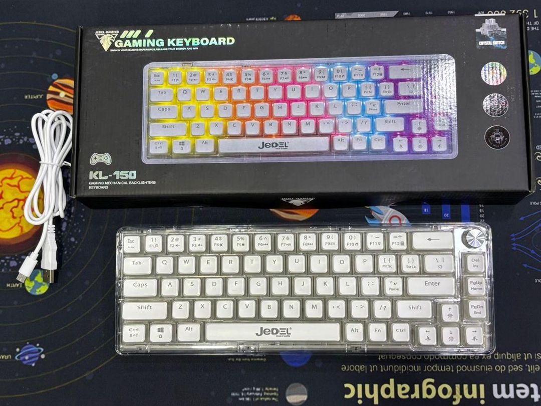 Jedel KL150 Şəffaf Mexaniki klaviatura — Elektronika, Bakı (10)