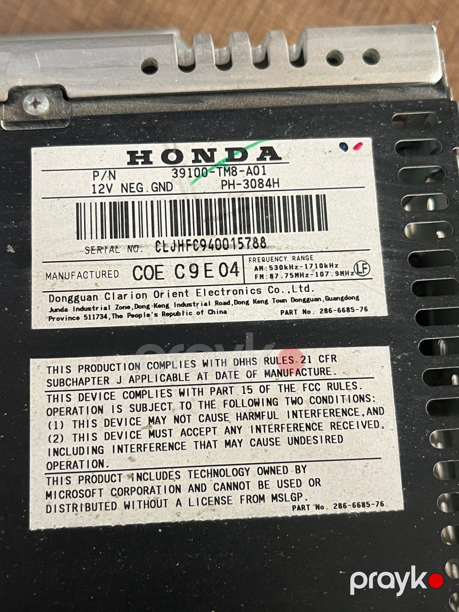 Honda insight maqnitolası — Ehtiyat hissələri və aksesuarlar, Sumqayıt (3)