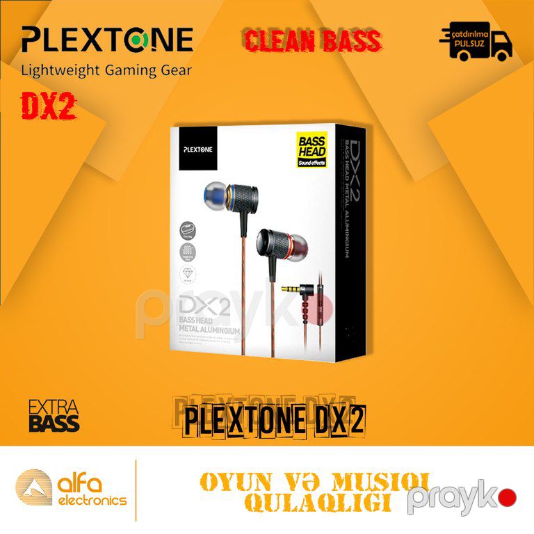 Qulaqlıq "Plextone DX2 Bass Head Stereo" — Səs texnikası, Bakı (4)